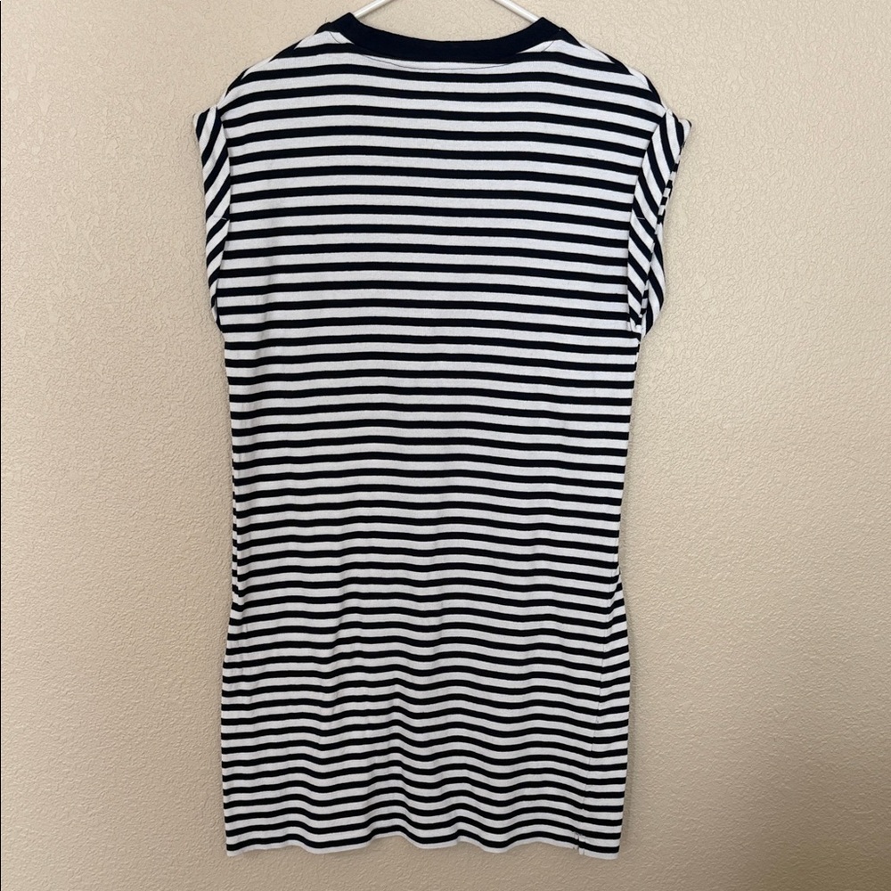 Sonoma Black and White Striped Mini Dress - Picture 5 of 7